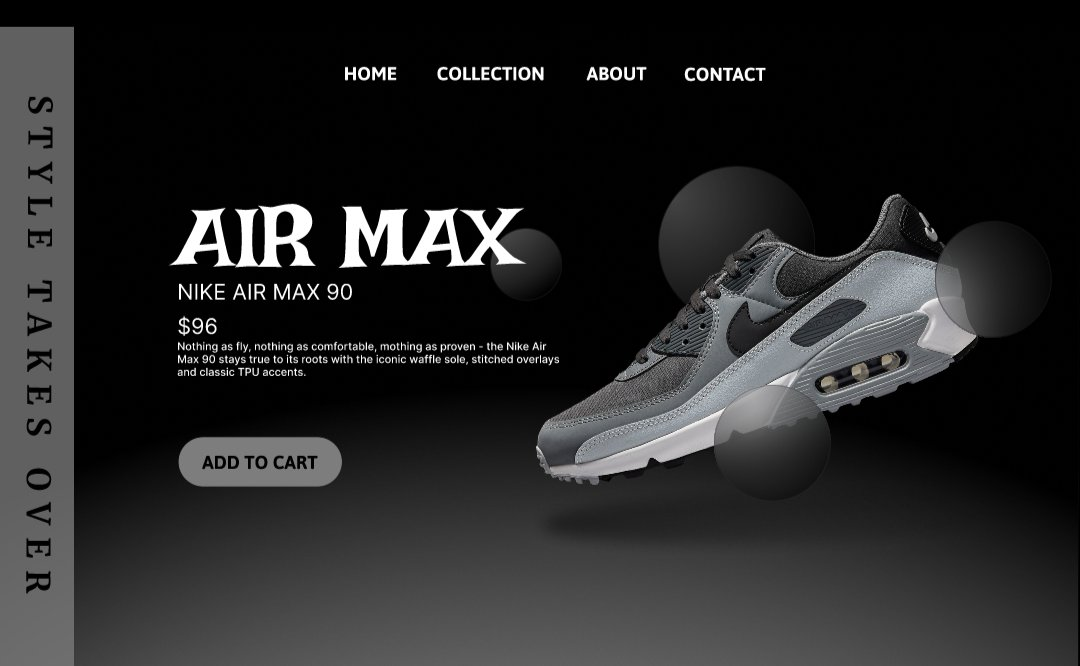NIKE AIR MAX Landing Page preview